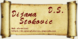 Dijana Stoković vizit kartica